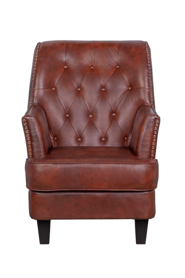 Кресло Noff Leather V2 натуральная кожа Коричневый
