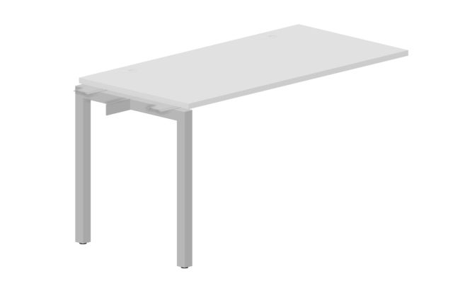 Приставной элемент 1380х680мм (2 громмета) Inspira (GDB) Поло (Polo) PENPG147BLAL белый / алюминий
