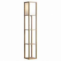 Деревянный торшер с полками Lussole WOODRUFF LSP-0332