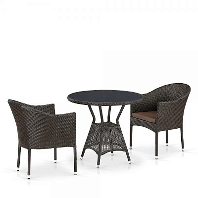 Комплект мебели из ротанга Afina Garden T707ANS/Y350-W53 2 Pcs Brown Коричневый