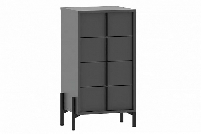 Комод НМ 040.26 Тео Silva 4 ящика Антрацит