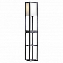 Деревянный торшер с полками Lussole WOODRUFF LSP-0333
