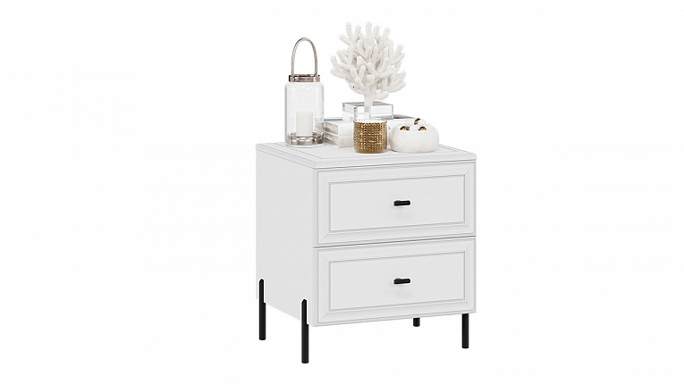 Тумба прикроватная Пандора Трия Белый снег / Белый матовый 414.005.000