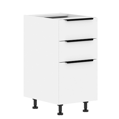 Шкаф напольный с 3 ящиками 400 Skyland ИБИЦА (IBIZA) MOB 4082.2P Белая эмаль / Белый