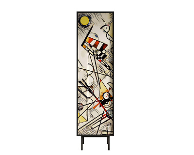 Шкаф пенал Этажерка Emerson (Эмерсон) Принт 01 EM101/Print_01