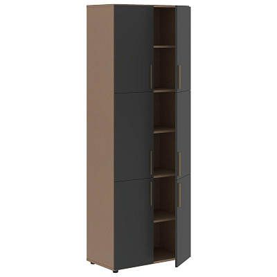 Шкаф с 3-мя комплектами глухих малых дверей Skyland ВЕЛИОН (VELION) VHCS 80.8 800х430х2253 Кобра / Яшма черный
