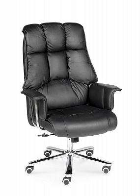 Кресло руководителя NORDEN Президент черная кожа H-1133-35 leather